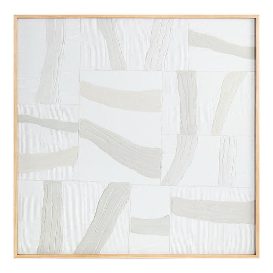 Configured - Framed Painting - White