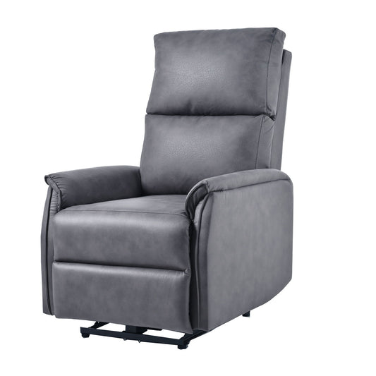 30.12" Electric Power Recliner Chair, Reclining Chair For Bedroom Living Room, Small Recliners Home Theater Seating, With USB Ports, Recliner For Small Space - Dark Gray