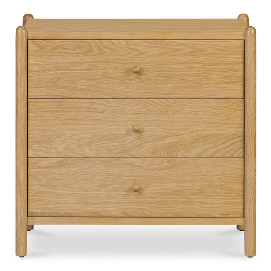 Billy - 3 Drawer Nightstand - Natural