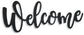 Emalee - Black - Wall Decor - Welcome