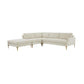 Serena - Velvet Large Chaise Sectional