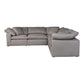 Terra - Condo Classic L Modular Sectional Livesmart Fabric - Light Gray