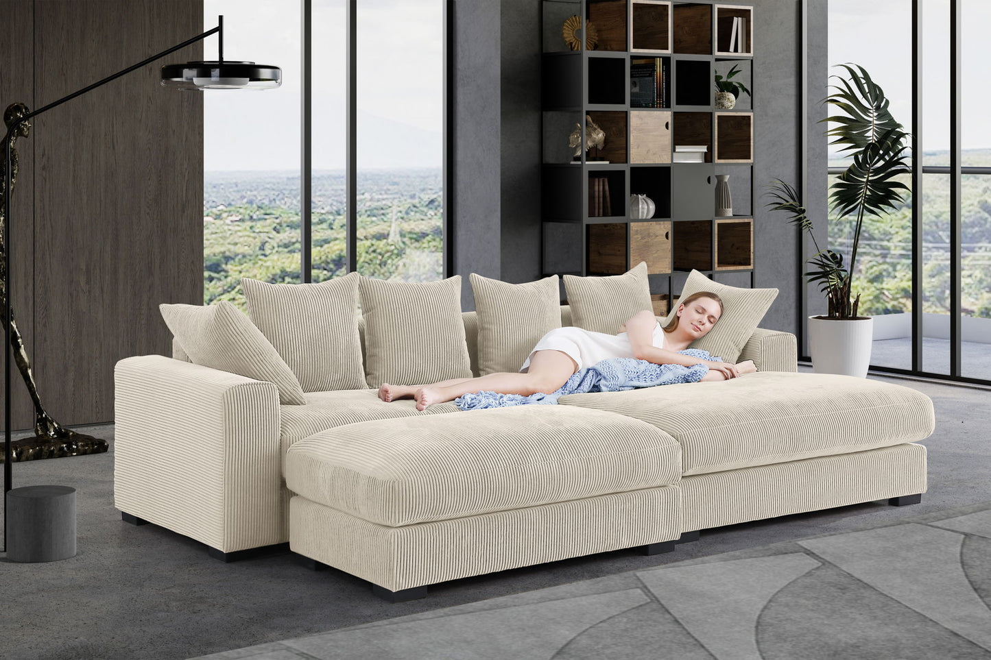 Duke - 4 Piece Upholstered Sectional