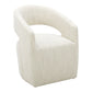 Barrow - Performance Fabric Rolling Dining Chair - Beige