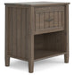 Lev - Bedside Table - Smoky Brown