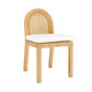 Amara - Rattan Arched Back Dining Chair - Natural