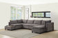 Madison - Modular Sectional Sofa Chaise With USB Storage Console Table