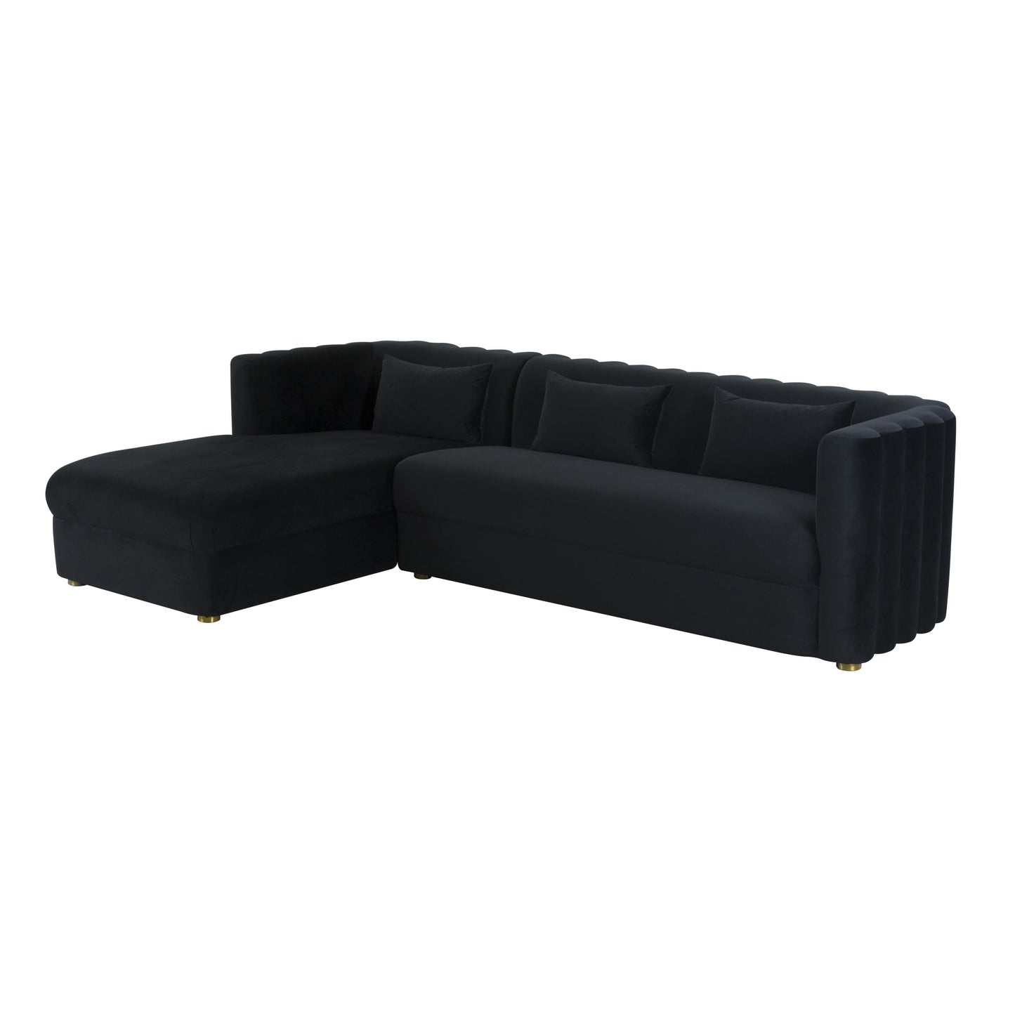 Callie - Velvet Sectional - LAF