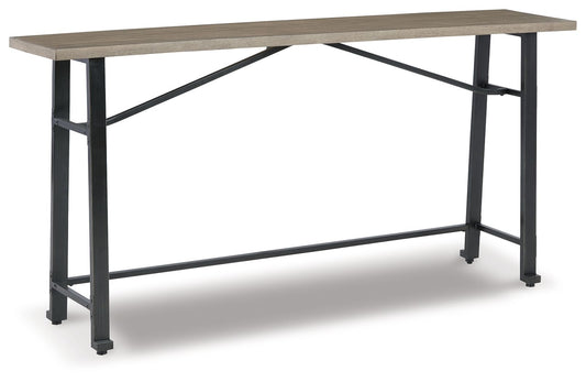 Lesterton - Light Brown / Black - Long Counter Table