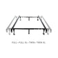 Malouf - Twin over Full Adjustable Bed Frame - Wheels