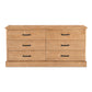 Tade - 6 Drawer Dresser - Honey