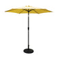 8.8' Outdoor Aluminum Patio Umbrella With 42 Pound Round Resin Umbrella Base