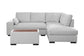 Joshua - 100" Sectional Sofa with Right Facing Chaise and Console Ottoman