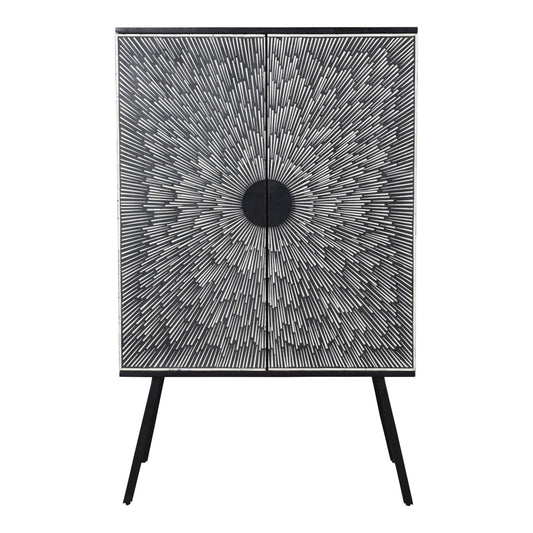 Sunburst - Wine Cabinet - Charcoal