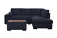 Joshua - 100" Sectional Sofa with Right Facing Chaise and Console Ottoman