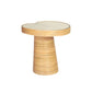 Felicia - Short Lilypad Side Table - Natural