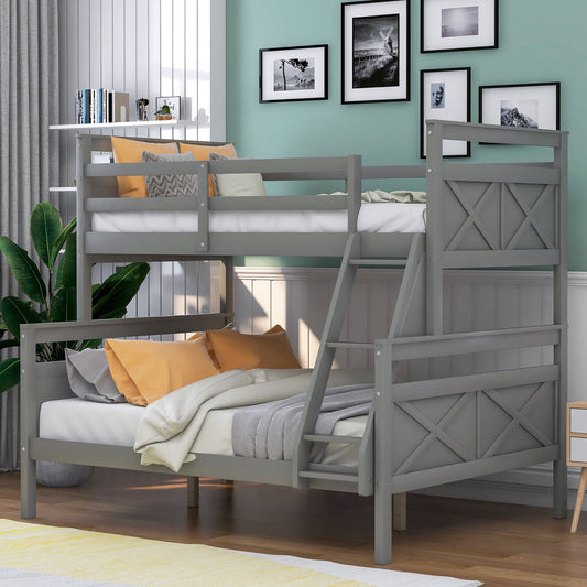 Bunk Bed With Ladder, Safety Guardrail, Perfect For Bedroom