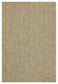 Earth - 2'7" X 7'3" Indoor, Outdoor Area Rug - Natural, White