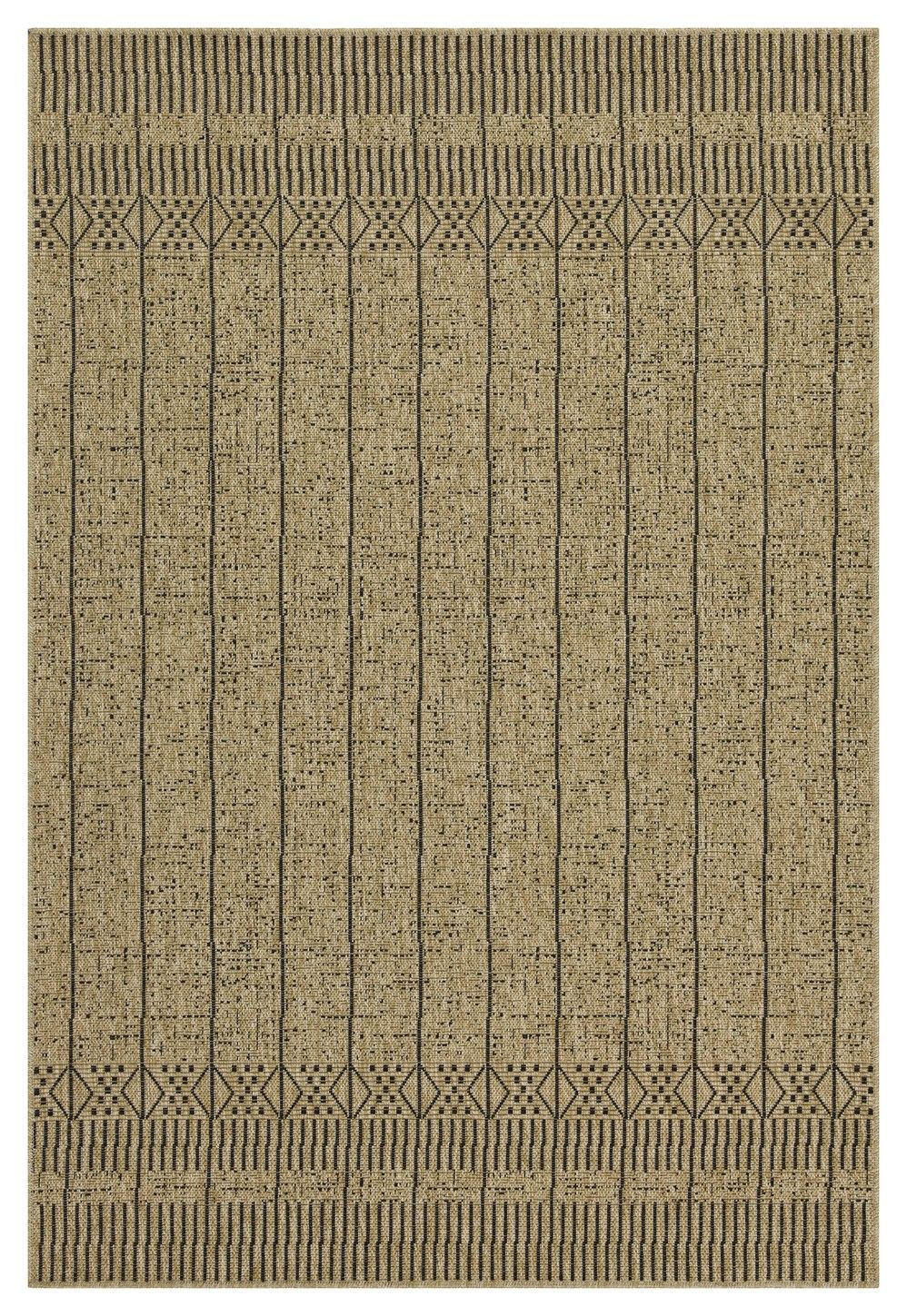 Earth - 7'10" X 10'3" Polypropylene, Indoor, Outdoor Area Rug - Jute, Black