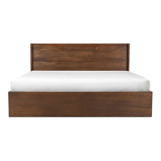 Everett - Queen Bed - Dark Brown