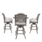 Cast Aluminum Bar Set With Cushion