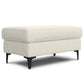 Ava - Mid Century Ottoman - Cream