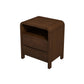 Lionel - Mid-Century Modern Nightstand 2 Drawer - Brown