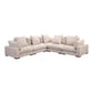 Tumble - Classic L Modular Sectional - White