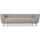 Lamattina - Genuine Italian Leather Channel Tufted Sofa