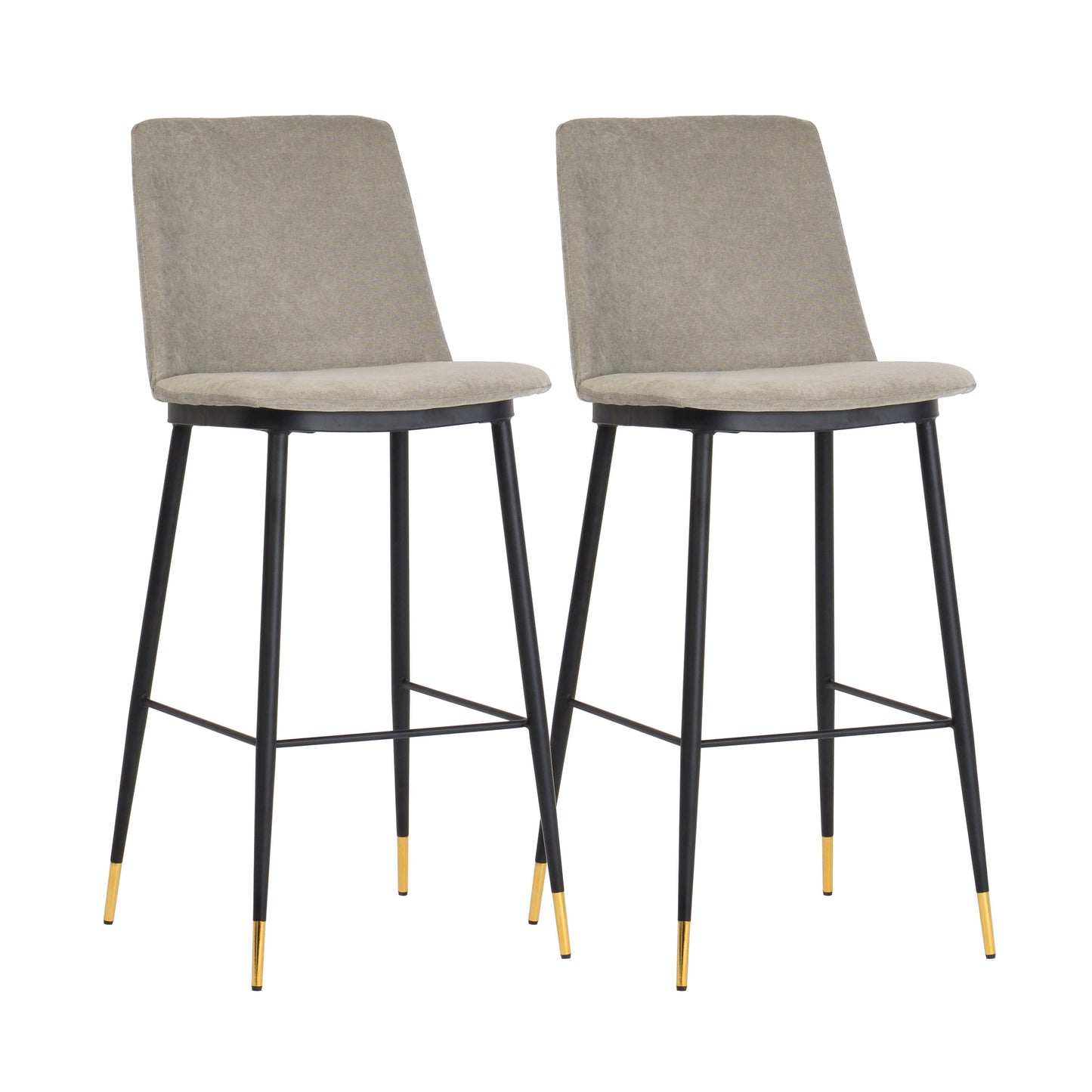 Evora - Velvet Counter Stool (Set of 2)