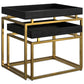 Macy - 2 Pieces Nesting Table - Black, Gold