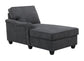 Leo - Woven Modular L-Shape Sectional Sofa And Ottoman