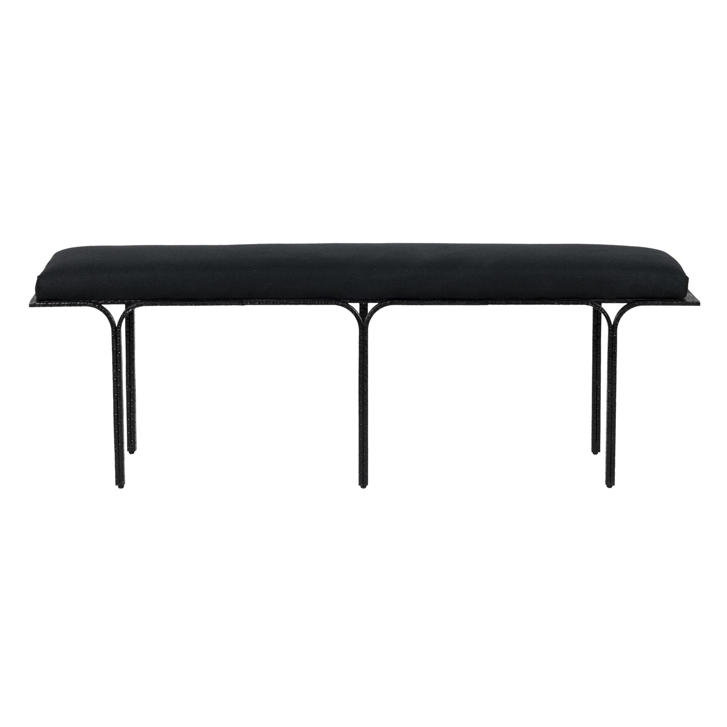 Bryn - Linen Bench - Black