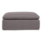 Clay - Ottoman Livesmart Fabric - Light Gray