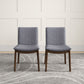 Laura - Mid-Century Modern Solid Wood Dining Chair (Set of 2)