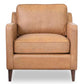 Cooper - Leather Lounge Chair - Light Tan / Tan