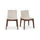 Deco - Dining Chair Chair PVC (Set of 2) - Cream White