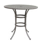 42" Cast Aluminum Round Bar Table - Gray