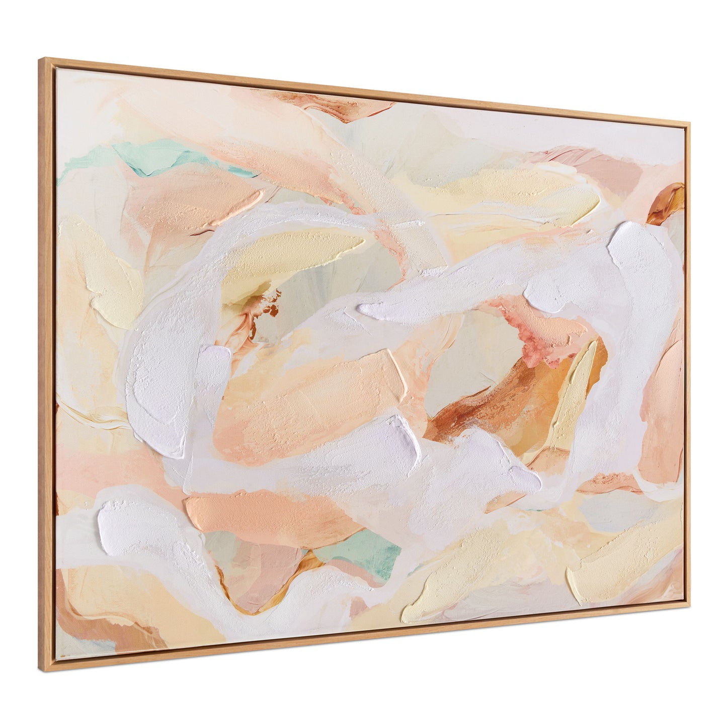 Solace - Framed Painting - Beige