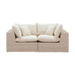 Cali - Wicker Outdoor Modular Loveseat - Natural