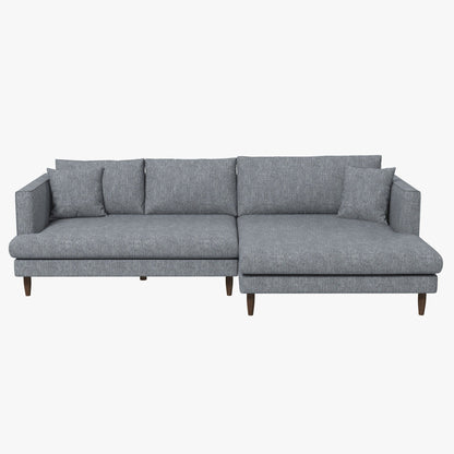 Blake - L Shaped Velvet Sectional Sofa