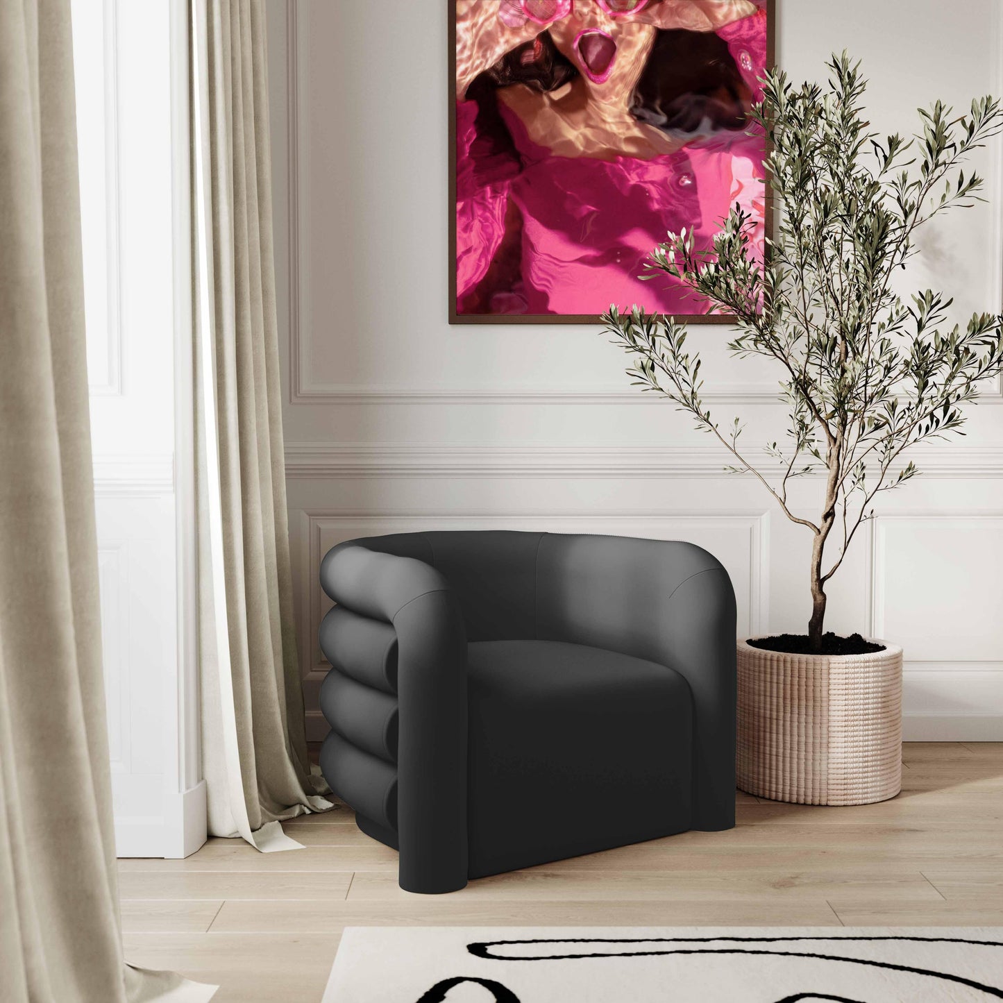 Curves - Velvet Lounge Chair