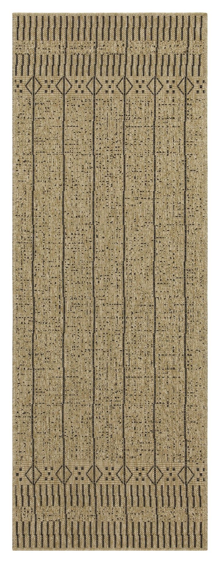 Earth - 7'10" X 10'3" Polypropylene, Indoor, Outdoor Area Rug - Jute, Black