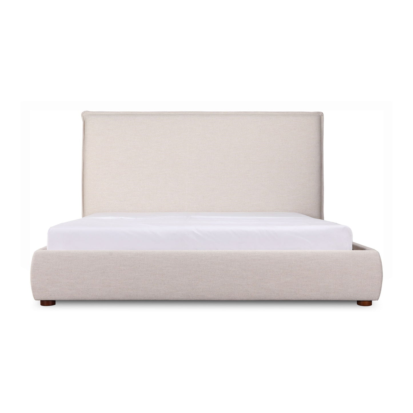 Luzon - King Bed Tall Headboard - Wheat