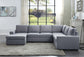 Warren - Linen 6 Seat Reversible Modular Sectional Sofa Chaise