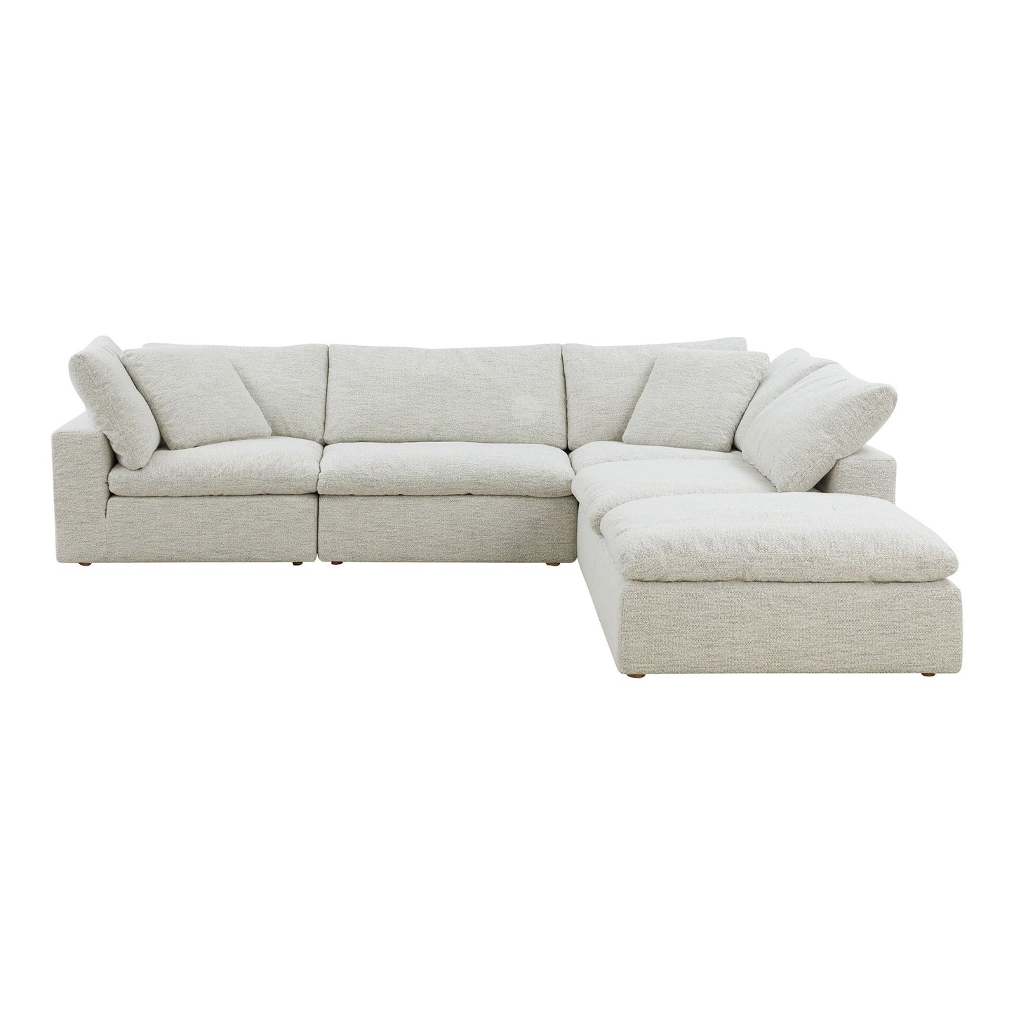 Clay - Dream Modular Sectional - Pearl Silver