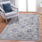 5' x 7' Oriental Non-Shedding Living Room Bedroom Dining Home Office Stylish And Stain Resistant Area Rug - Blue / Silver