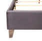 Julie - Upholstered Bed With Faux Diamonds