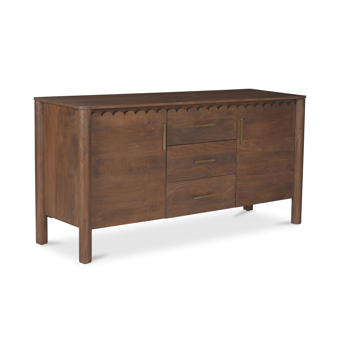 Wiley - 3 Drawer Sideboard - Vintage Brown