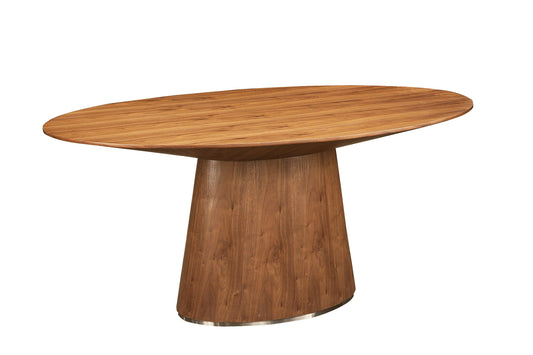 Otago - Oval Dining Table - Natural Walnut